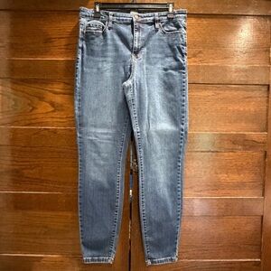 Buffalo David Bitton 10 Mollie high rise skinny stretch skinny denim jeans dark